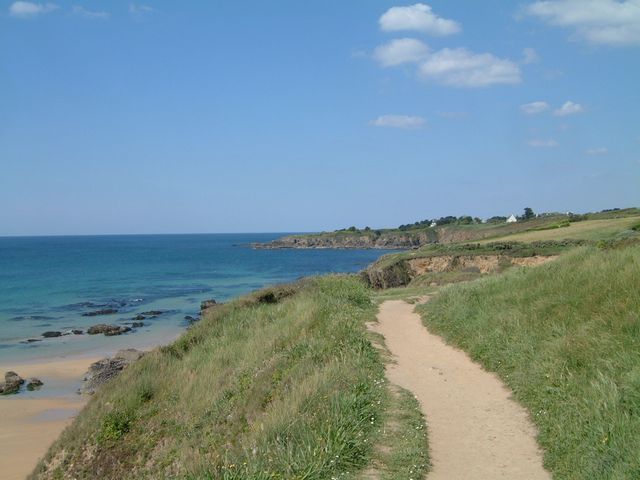 Chemin cotier en sud finistre